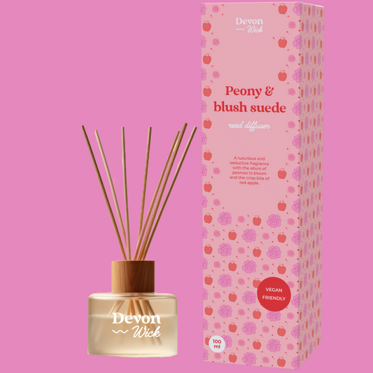 Peony & Blush Suede Reed Diffuser