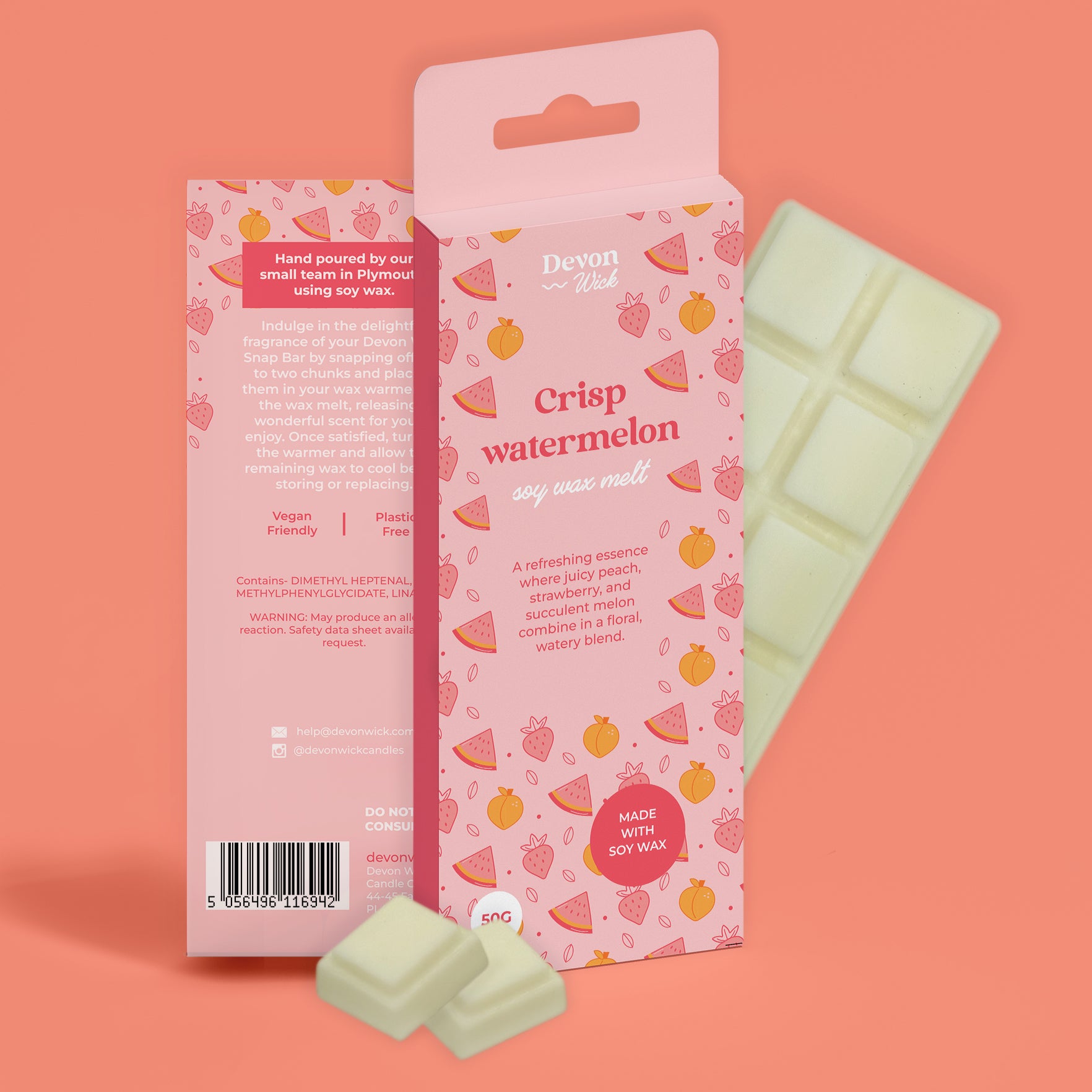Crisp Watermelon Snap Bar Wax Melts
