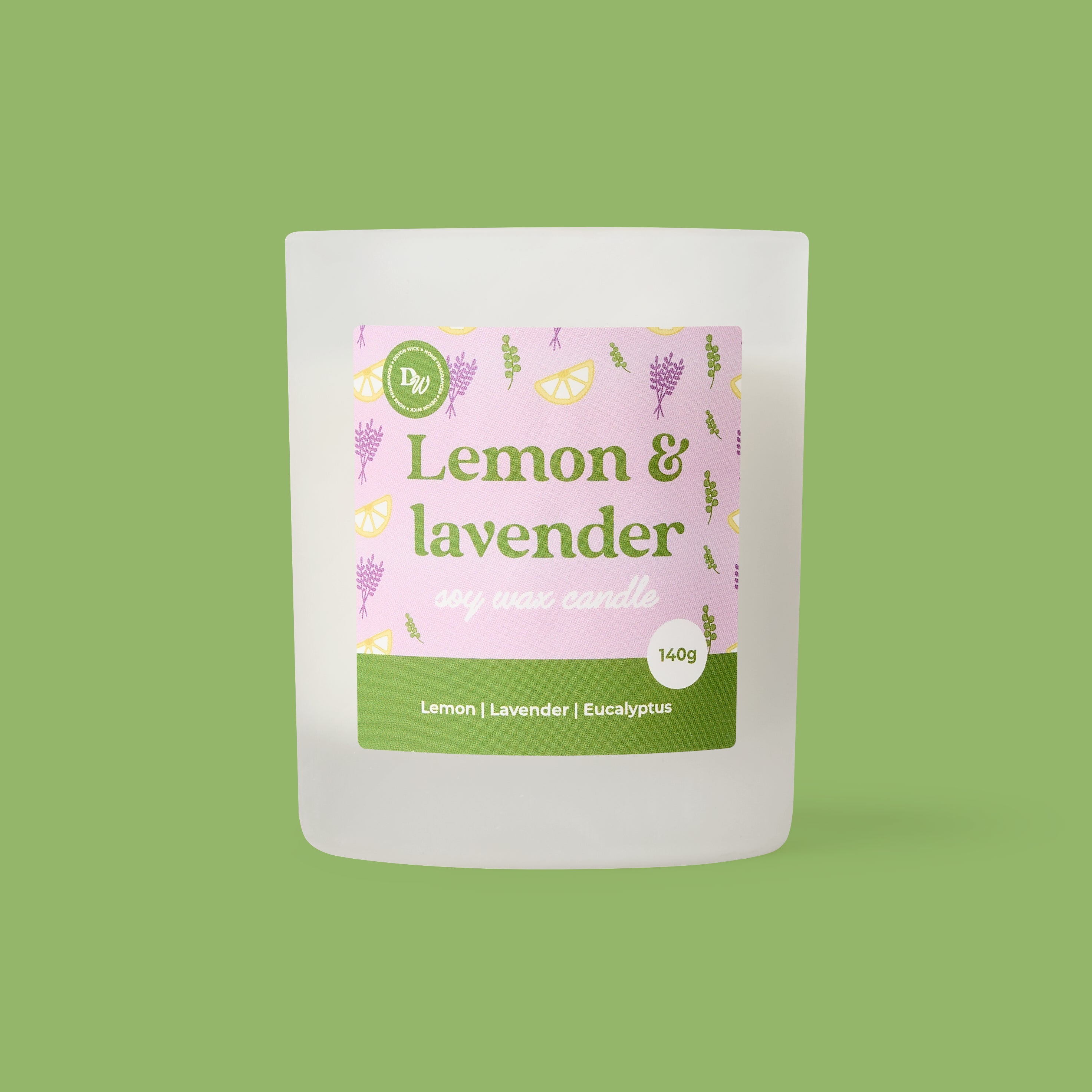 Lemon & Lavender Soy Wax Candle