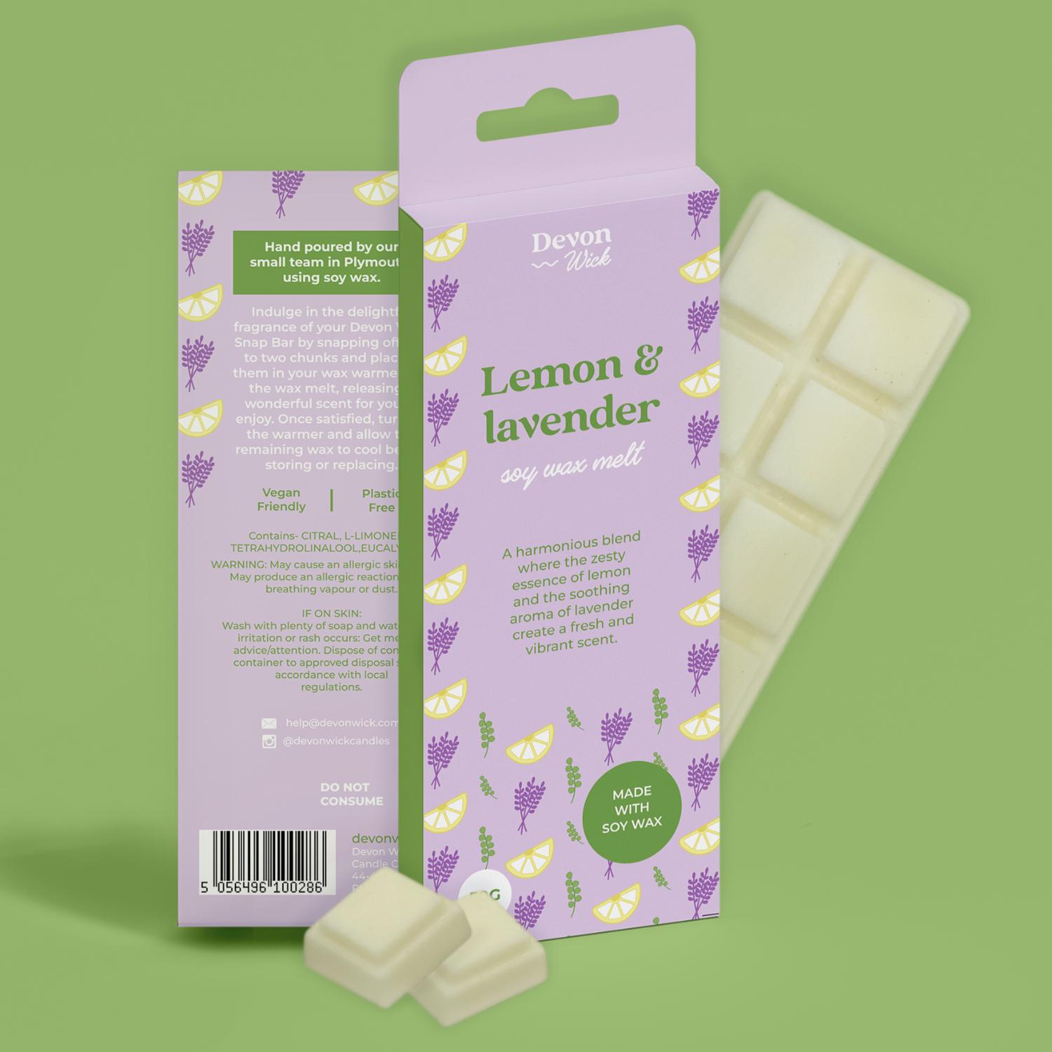 Lemon & Lavender Snap Bar Wax Melts
