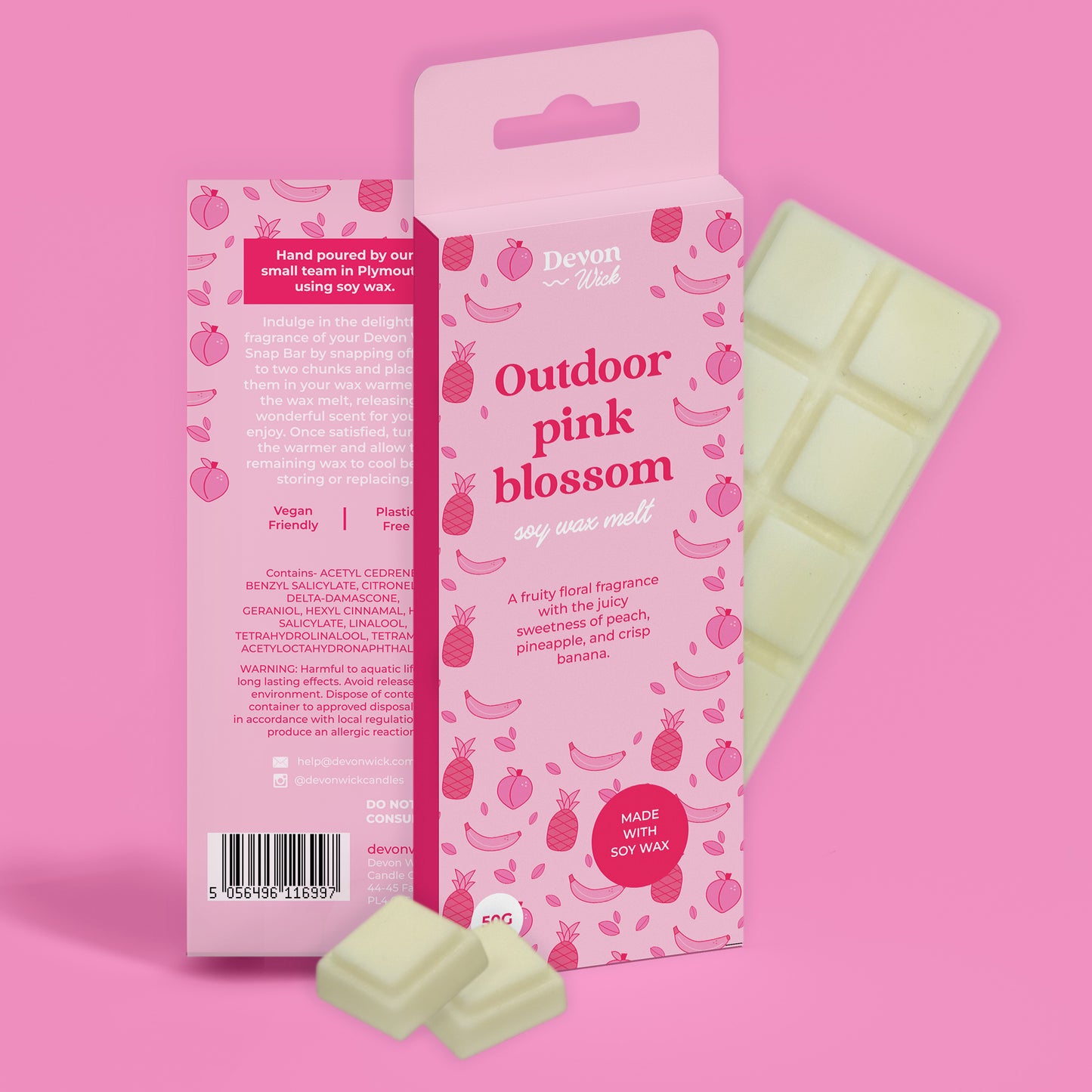 Outdoor Pink Blossom Snap Bar Wax Melts