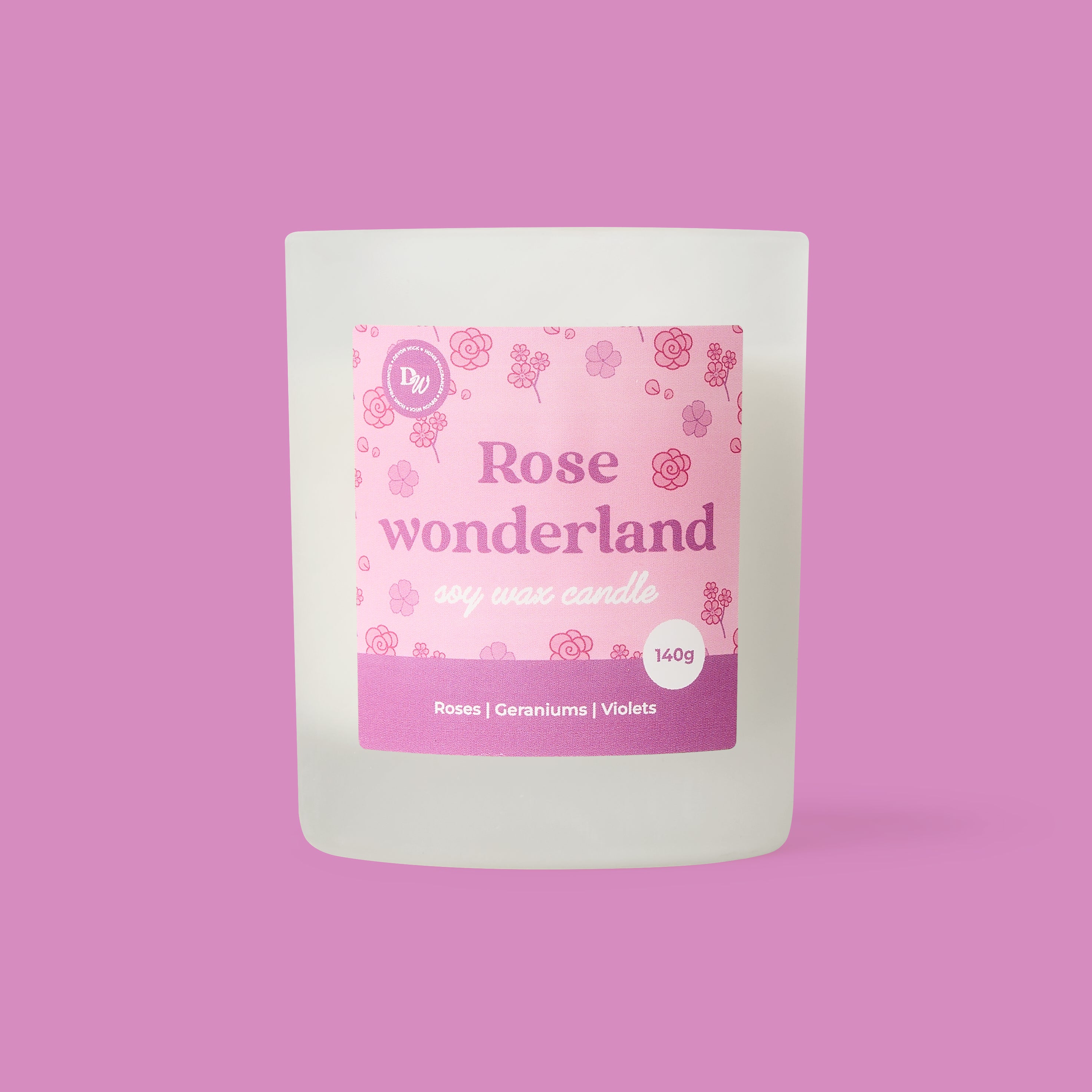 Rose Wonderland Soy Wax Candle
