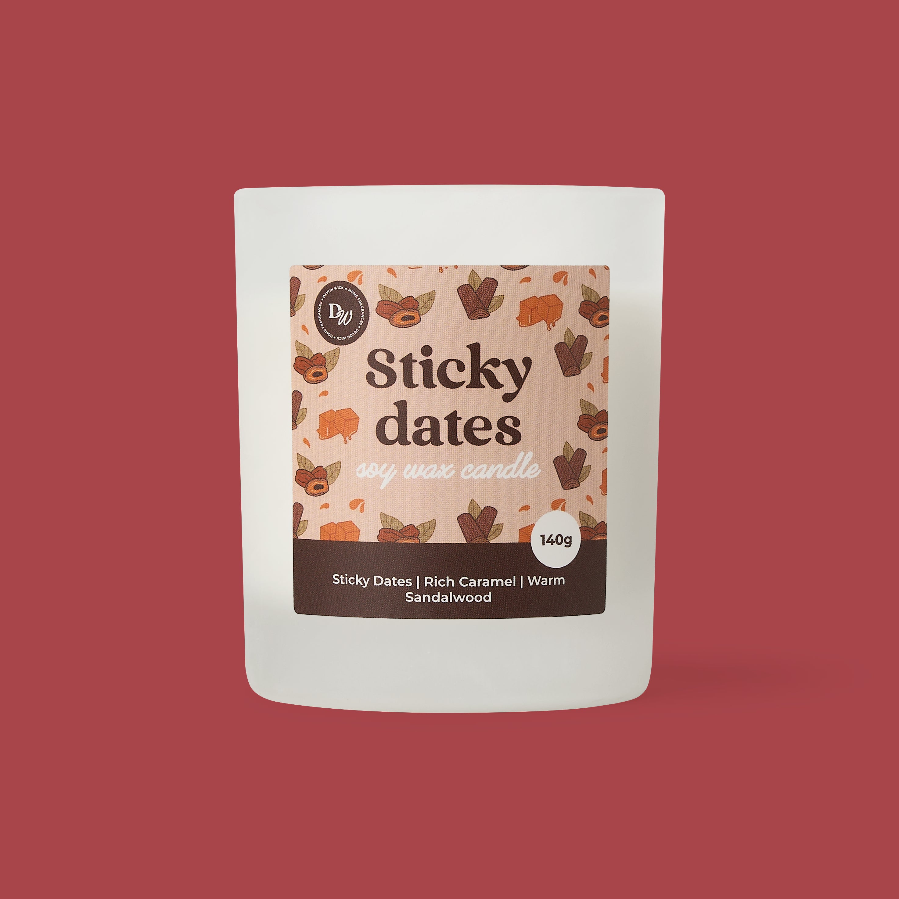 Sticky Dates Soy Wax Candle