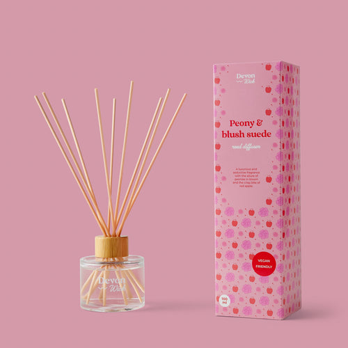 Peony & Blush Suede Reed Diffuser