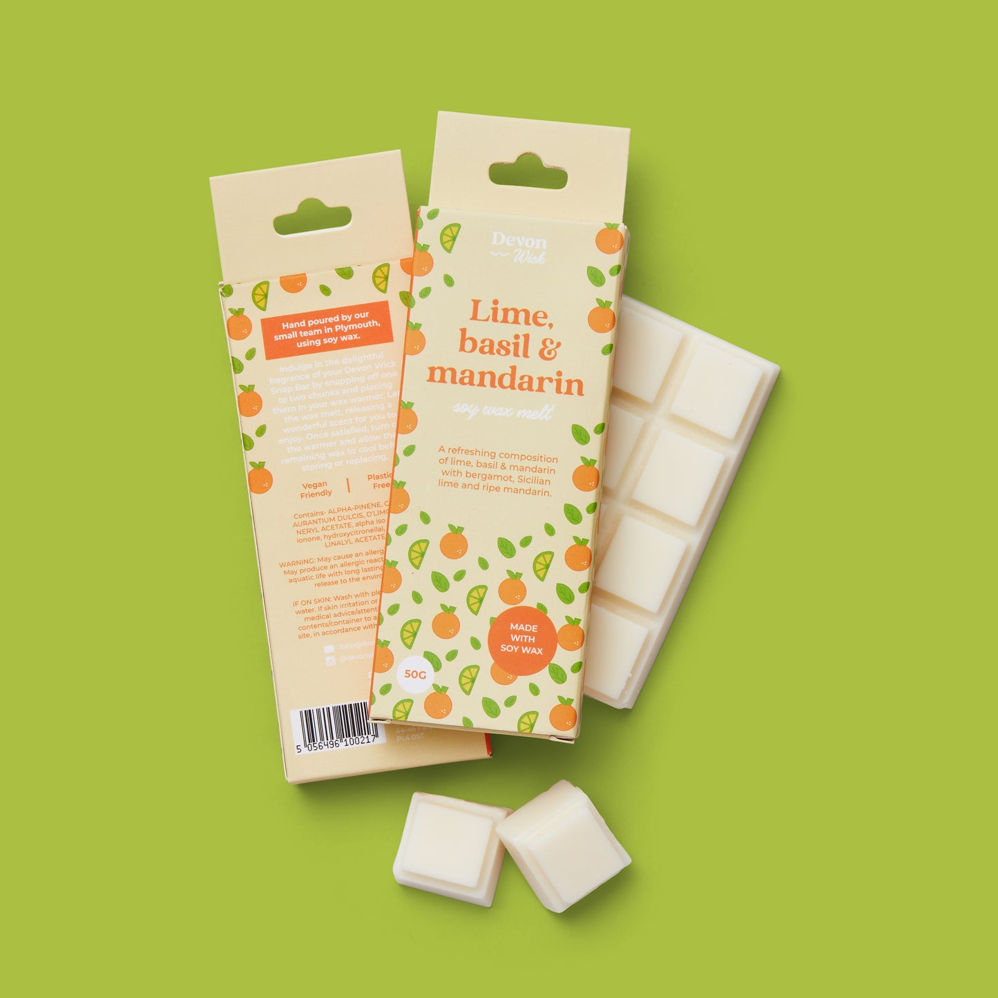 Lime, Basil & Mandarin Snap Bar Wax Melts