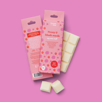 Peony & Blush Suede Snap Bar Wax Melts