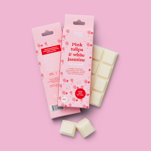 Pink Tulips & White Jasmine Snap Bar Wax Melts