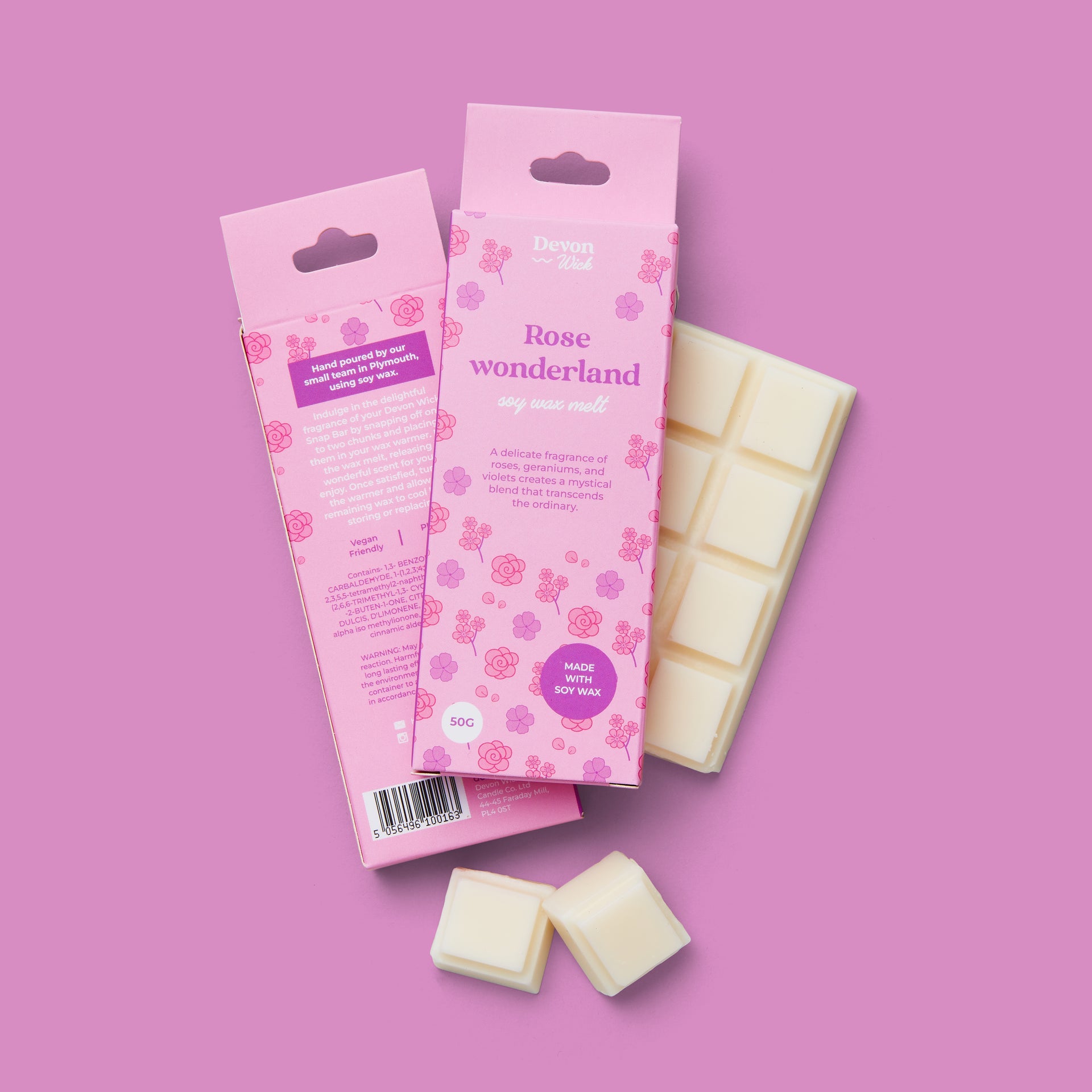 Rose Wonderland Snap Bars – Devon Wick Candle Co. Limited