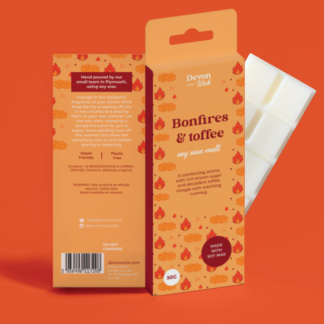 Bonfires & Toffee Snap Bar Wax Melts