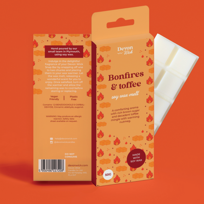 Bonfires & Toffee Snap Bar Wax Melts