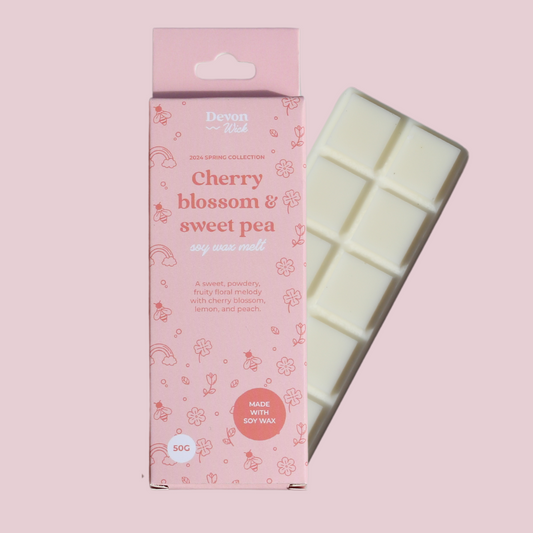 Cherry Blossom & Sweet Pea Snap Bar Wax Melts