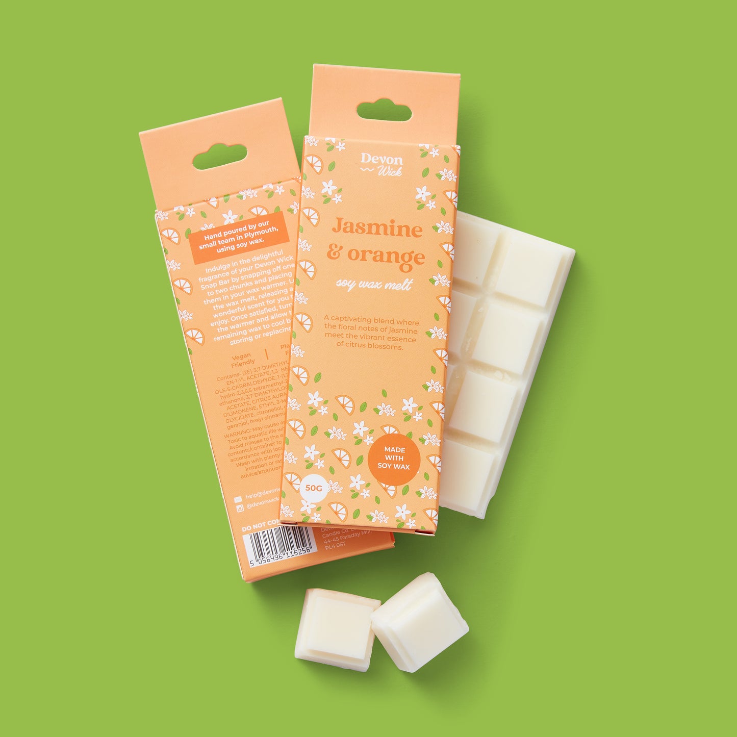 Jasmine & Orange Snap Bar Wax Melts