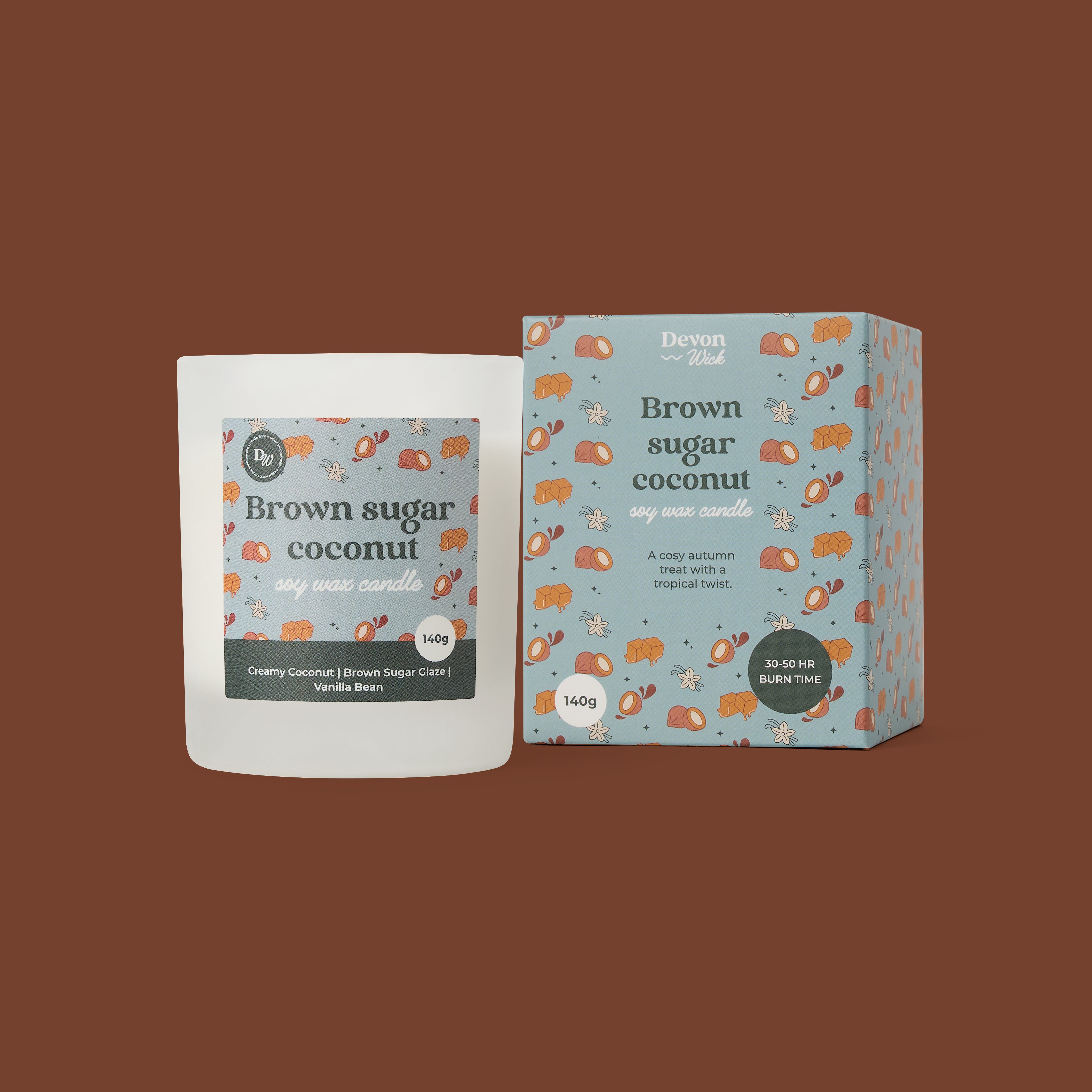 Brown Sugar Coconut Soy Wax Candle