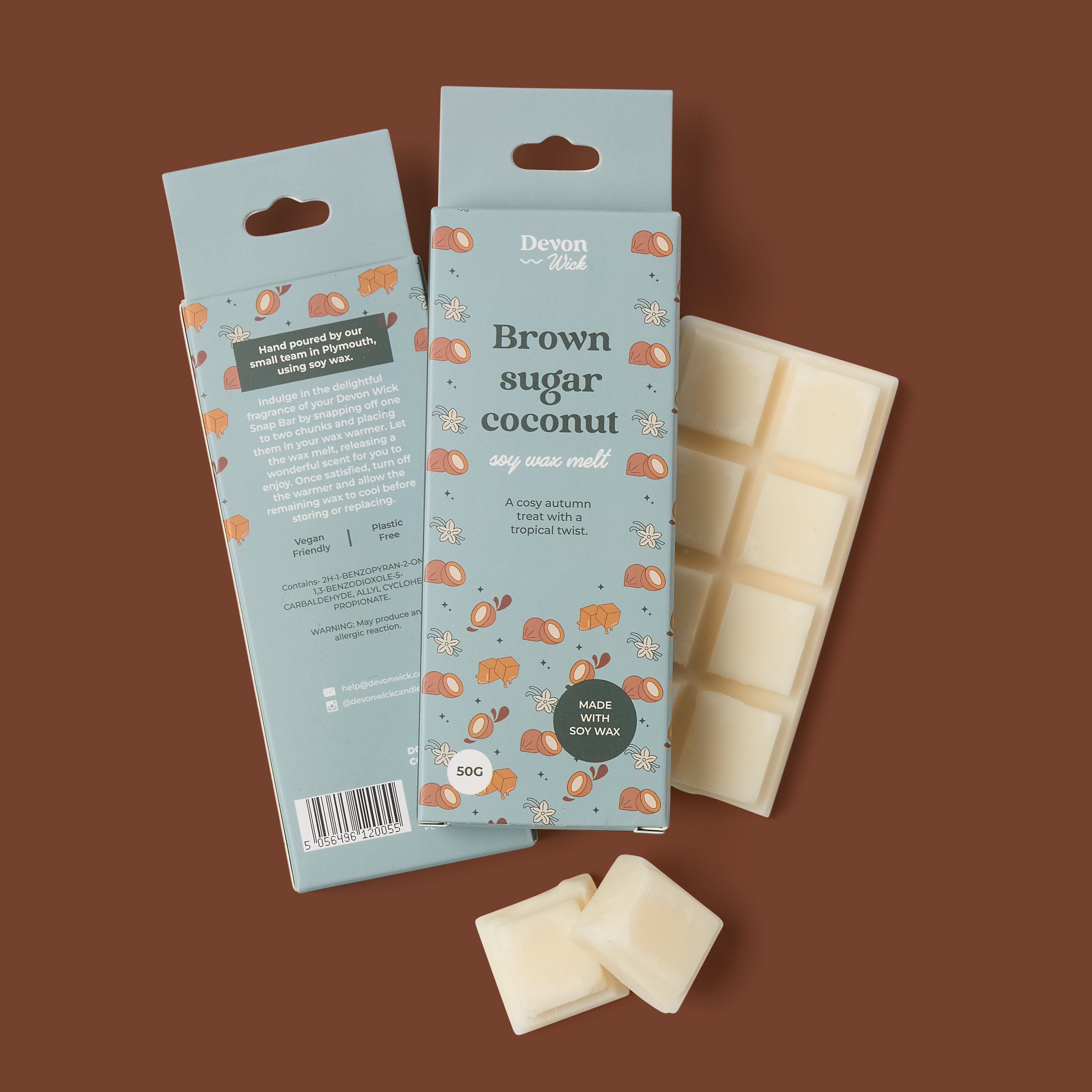 Brown Sugar Coconut Snap Bar Wax Melts