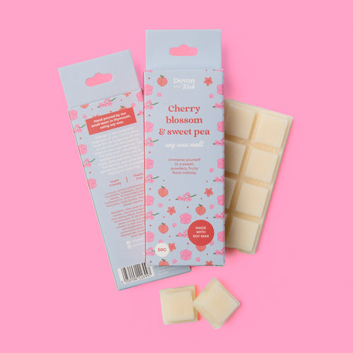 Cherry Blossom & Sweet Pea Snap Bar Wax Melts