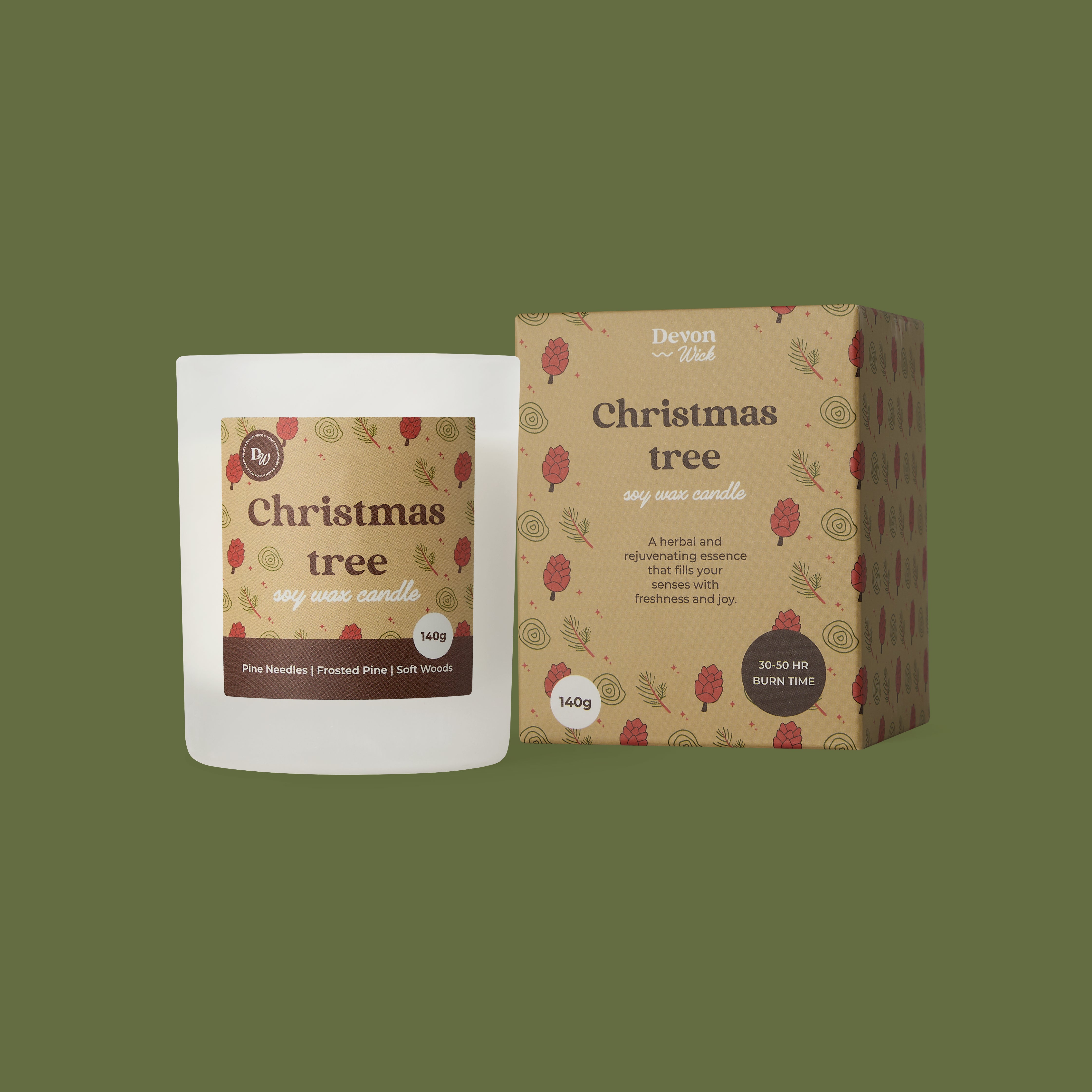 Christmas Tree Soy Wax Candle