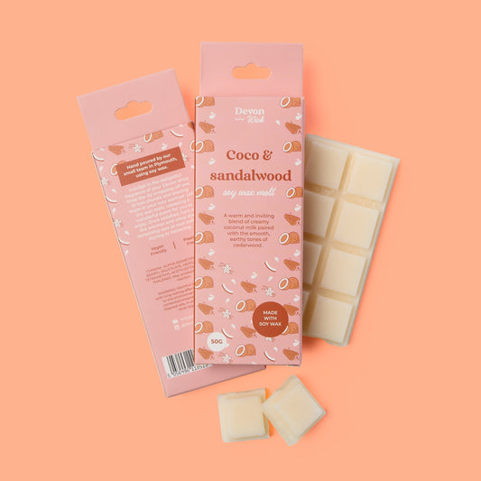 Coco & Sandalwood Snap Bar Wax Melts