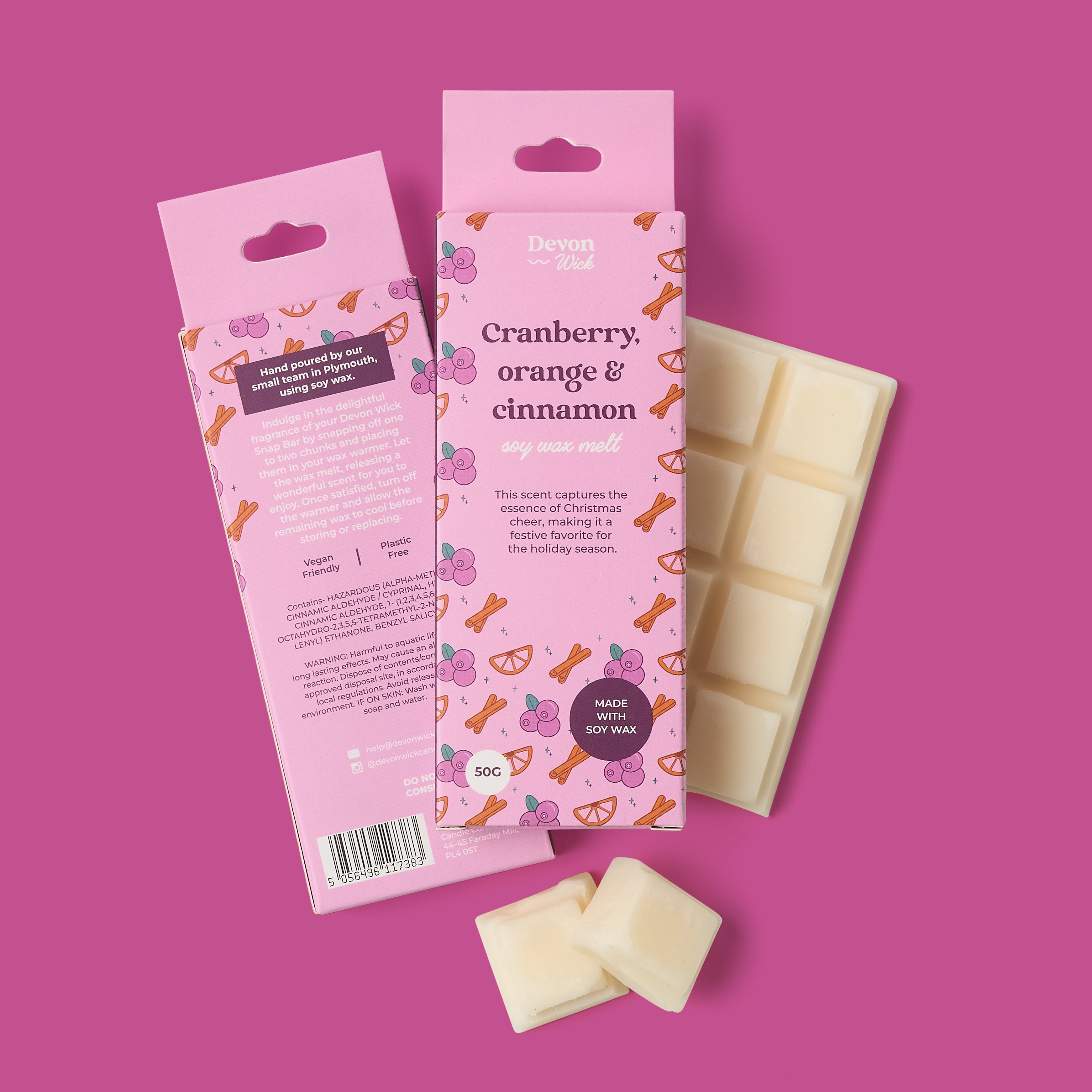 Cranberry, Orange & Cinnamon Snap Bar Wax Melts