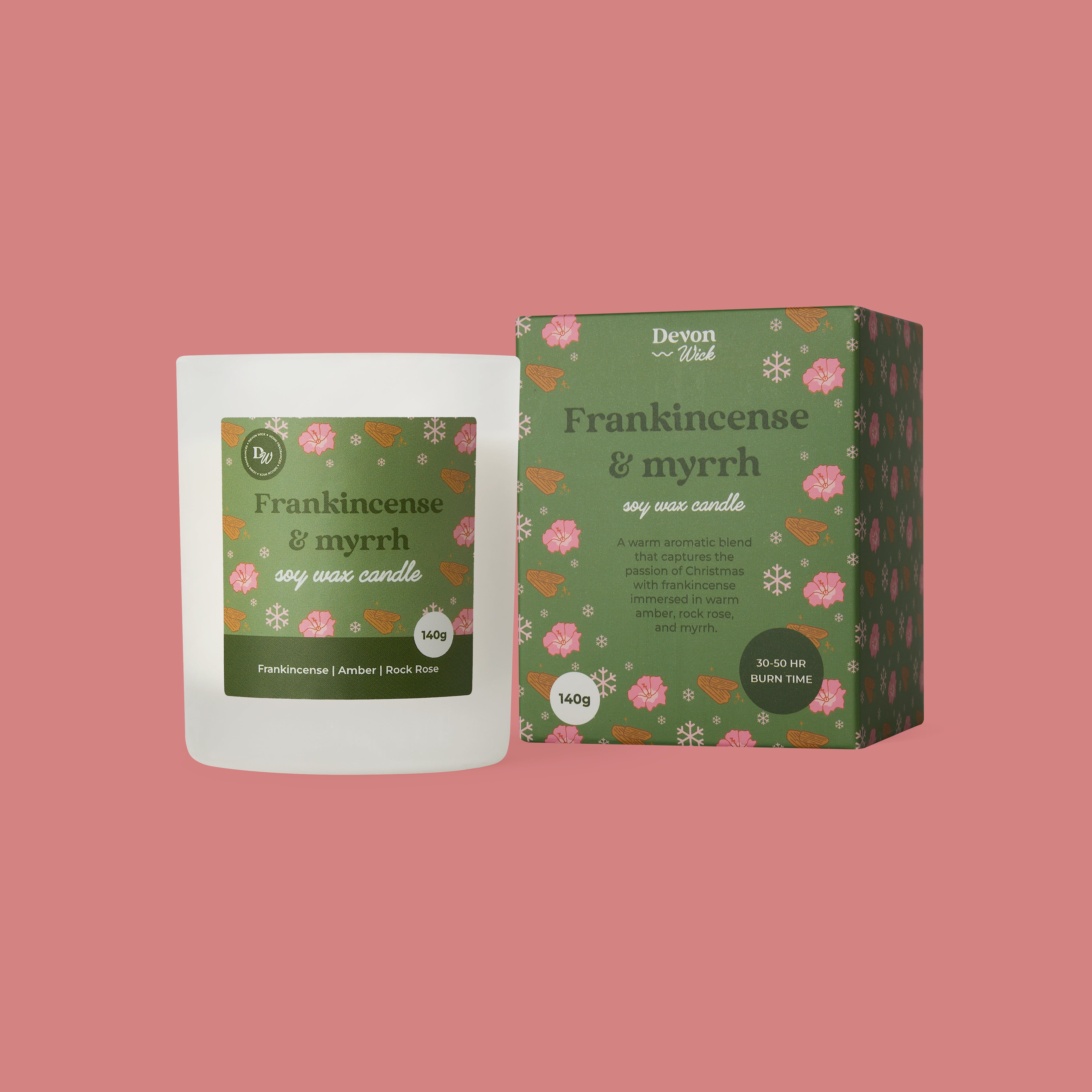 Frankincense & Myrrh Soy Wax Candle