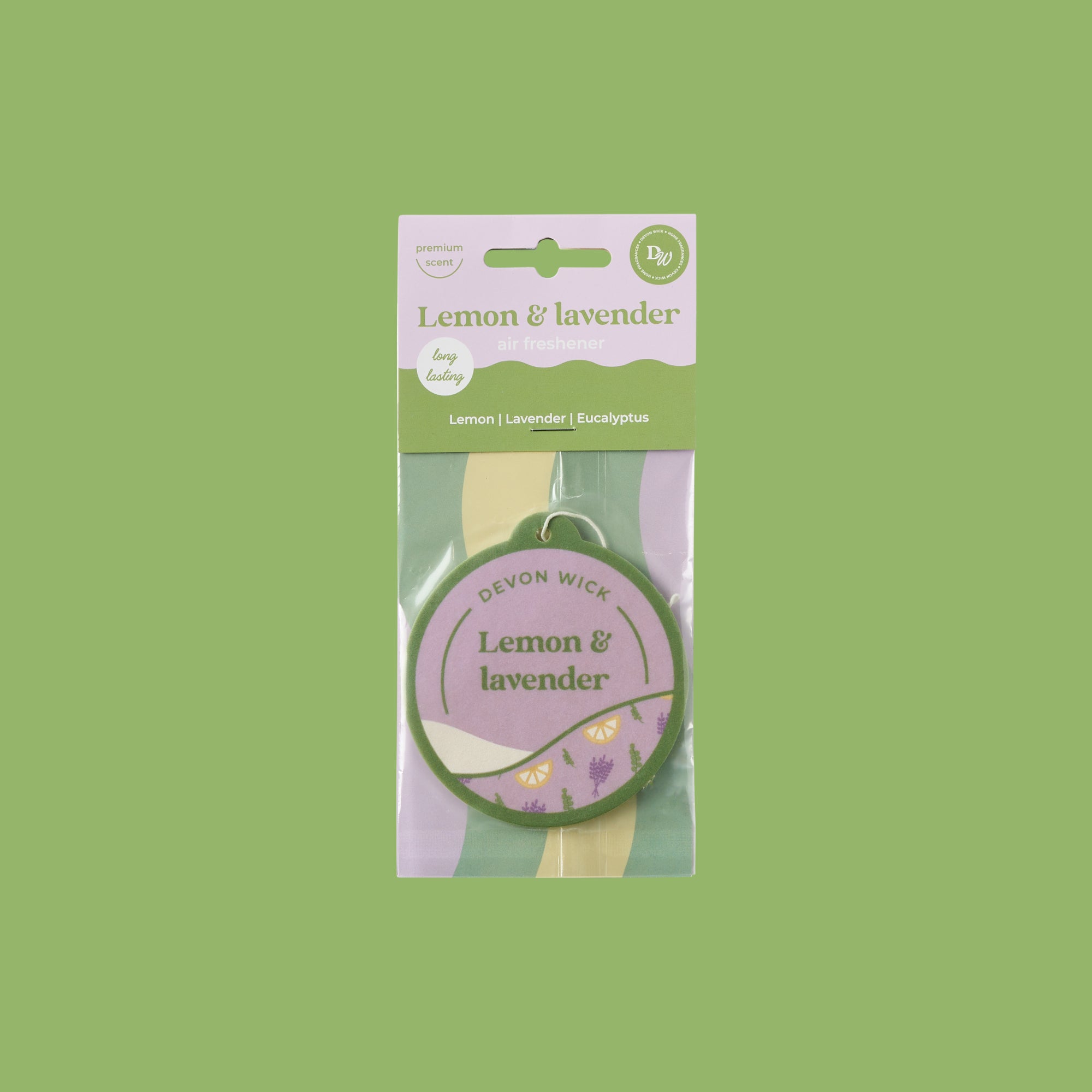Lemon & Lavender Car Air Freshener
