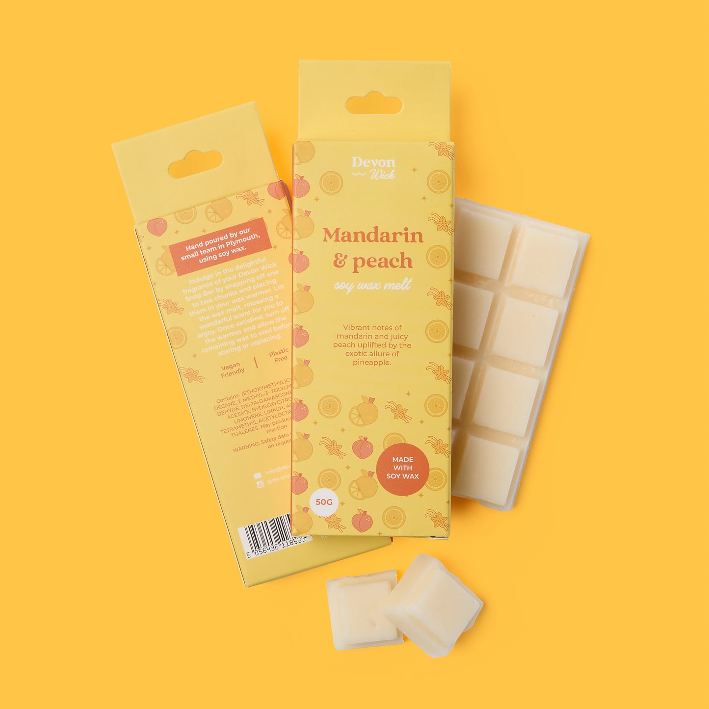 Mandarin & Peach Snap Bar Wax Melts