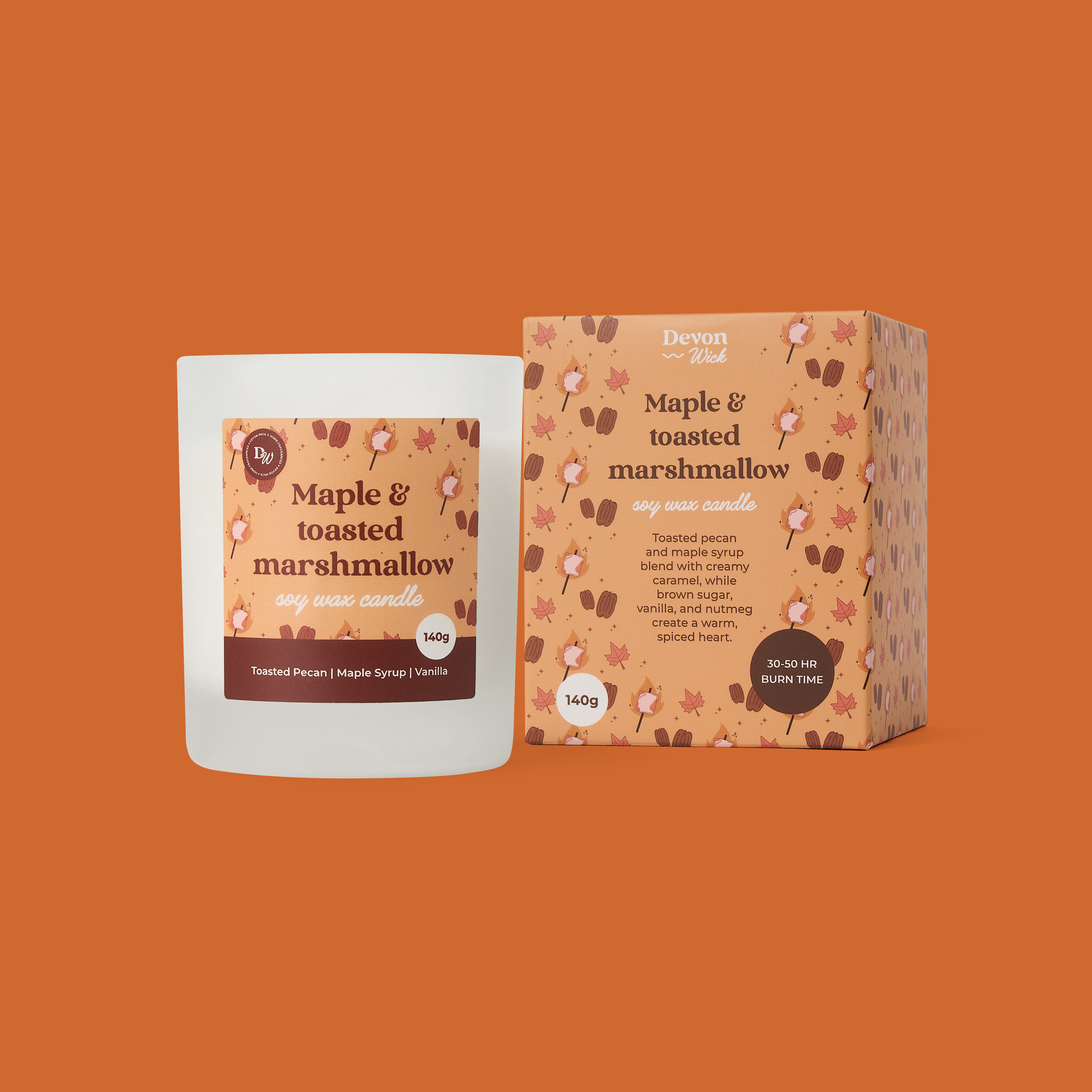 Maple & Toasted Marshmallow Soy Wax Candle