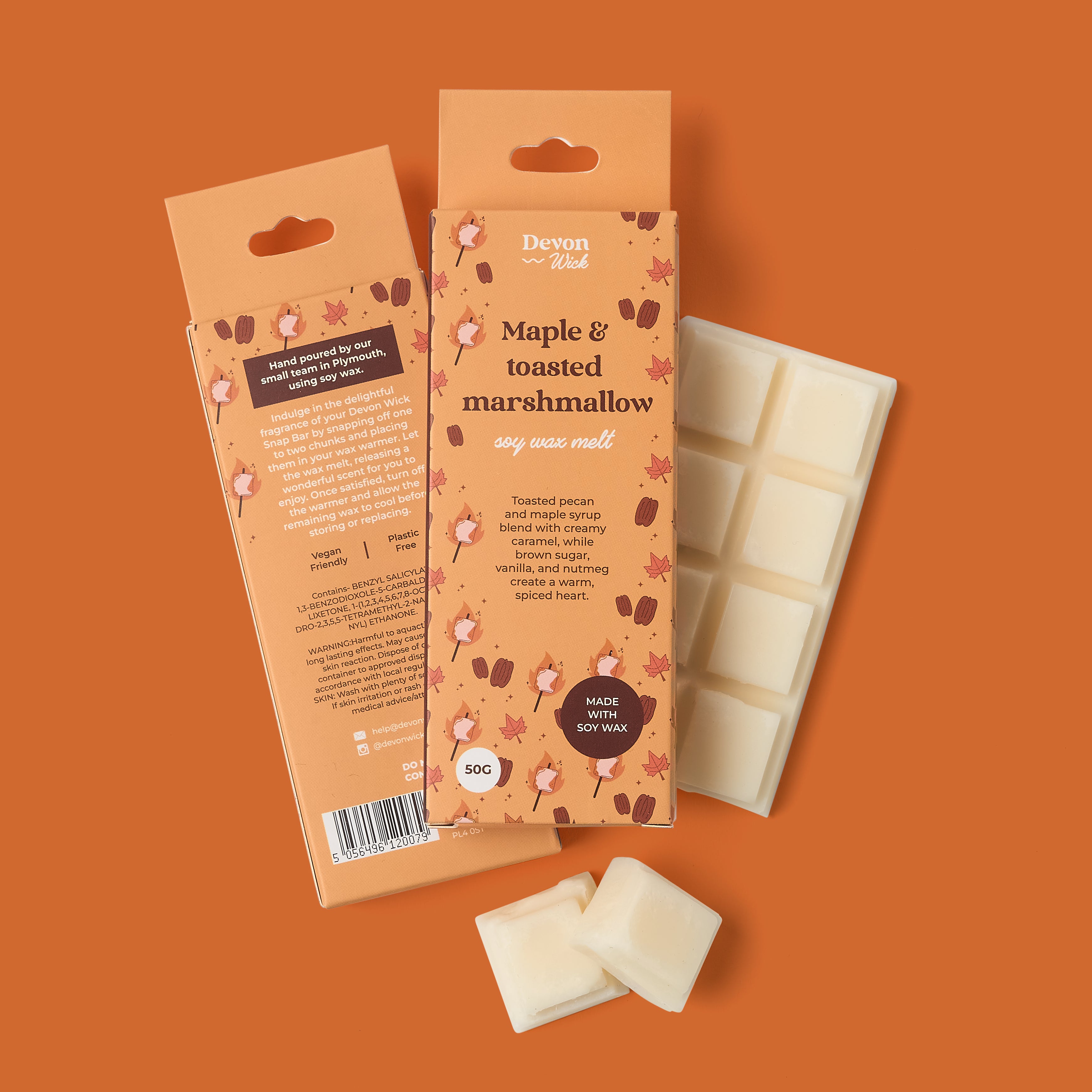 Maple and Toasted Marshmallow Snap Bar Wax Melts