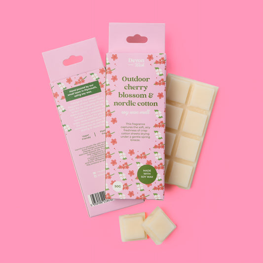 Outdoor Cherry Blossom & Nordic Cotton Snap Bar Wax Melts