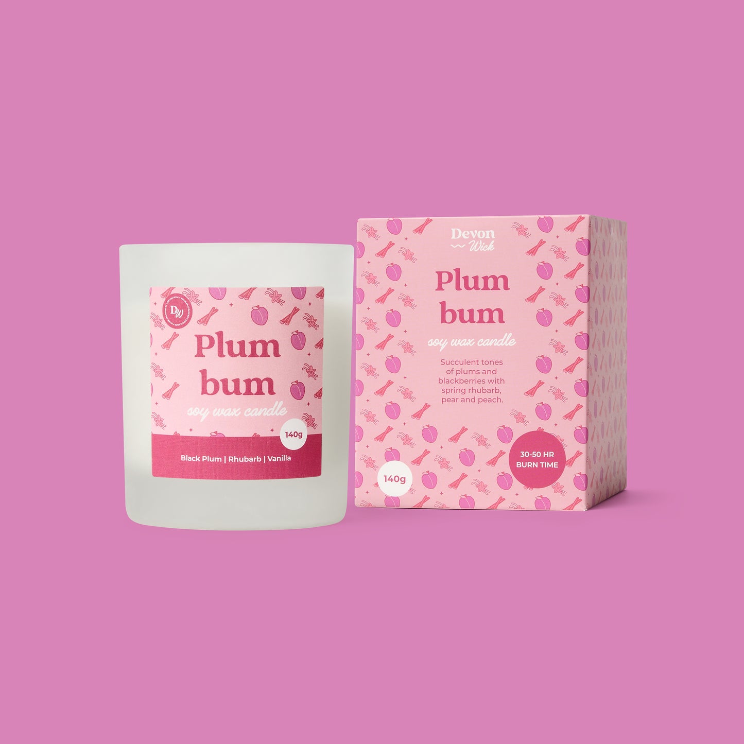 Plum Bum Soy Wax Candle