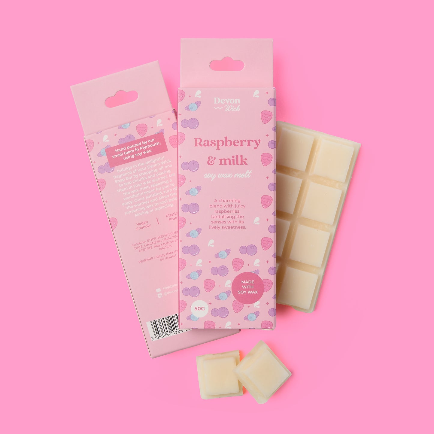 Raspberry & Milk Snap Bar Wax Melts