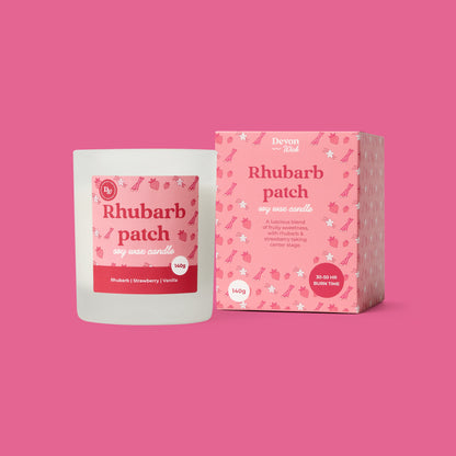 Rhubarb Patch Soy Wax Candle