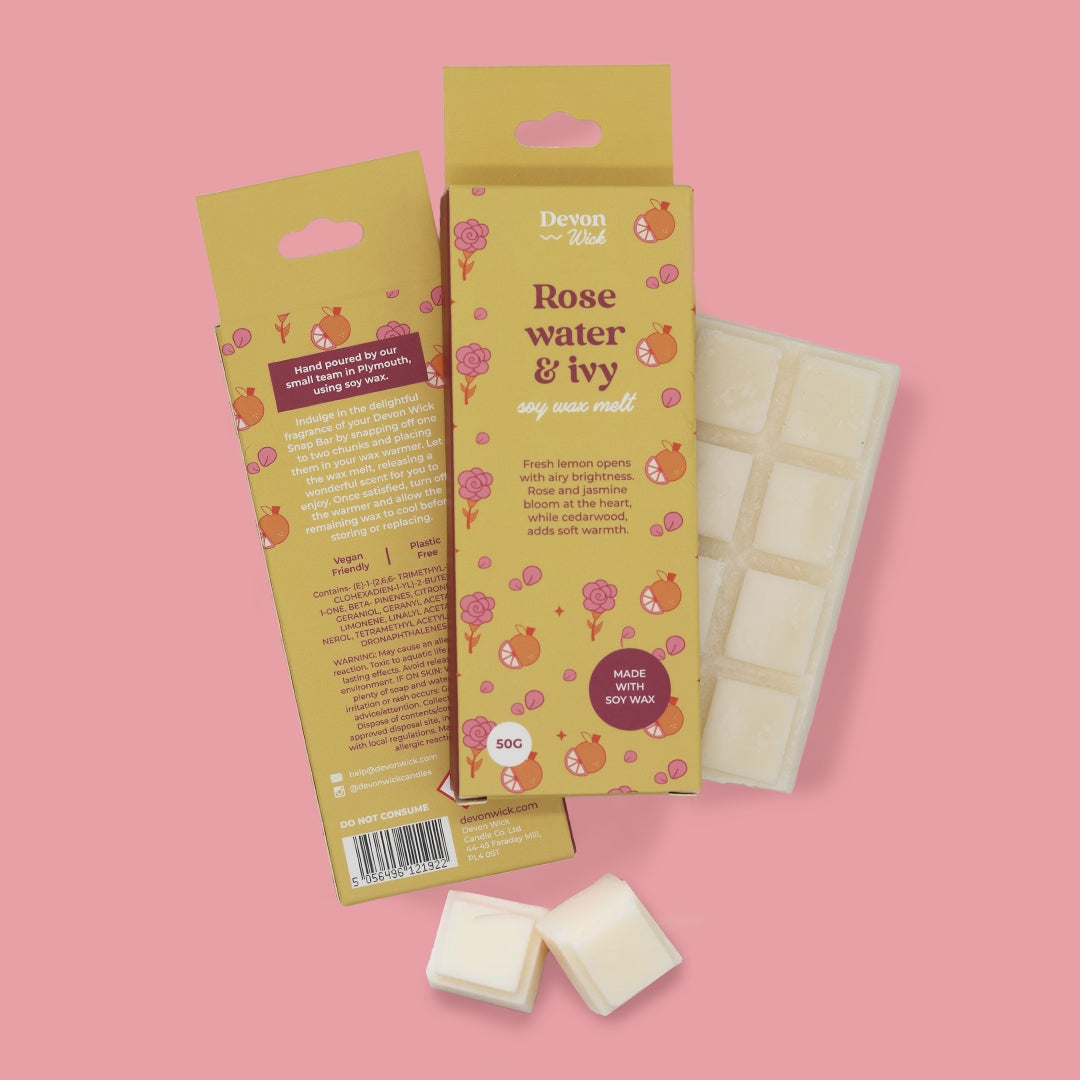 Rose Water & Ivy Snap Bar Wax Melts