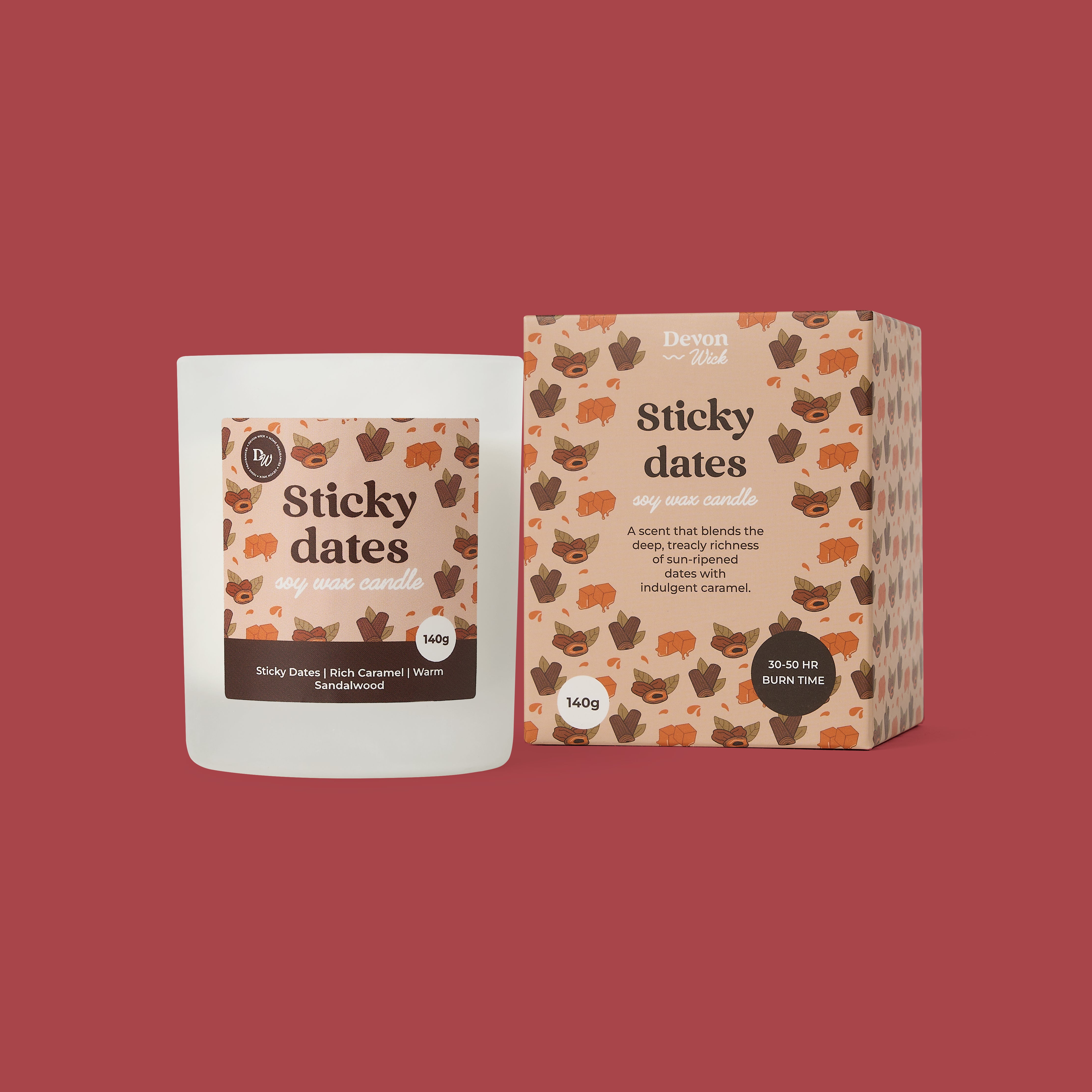 Sticky Dates Soy Wax Candle
