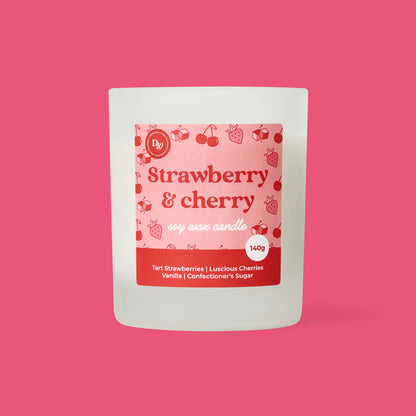 Strawberry & Cherry Soy Wax Candle