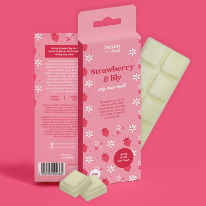 Strawberry & Lily Snap Bar Wax Melts