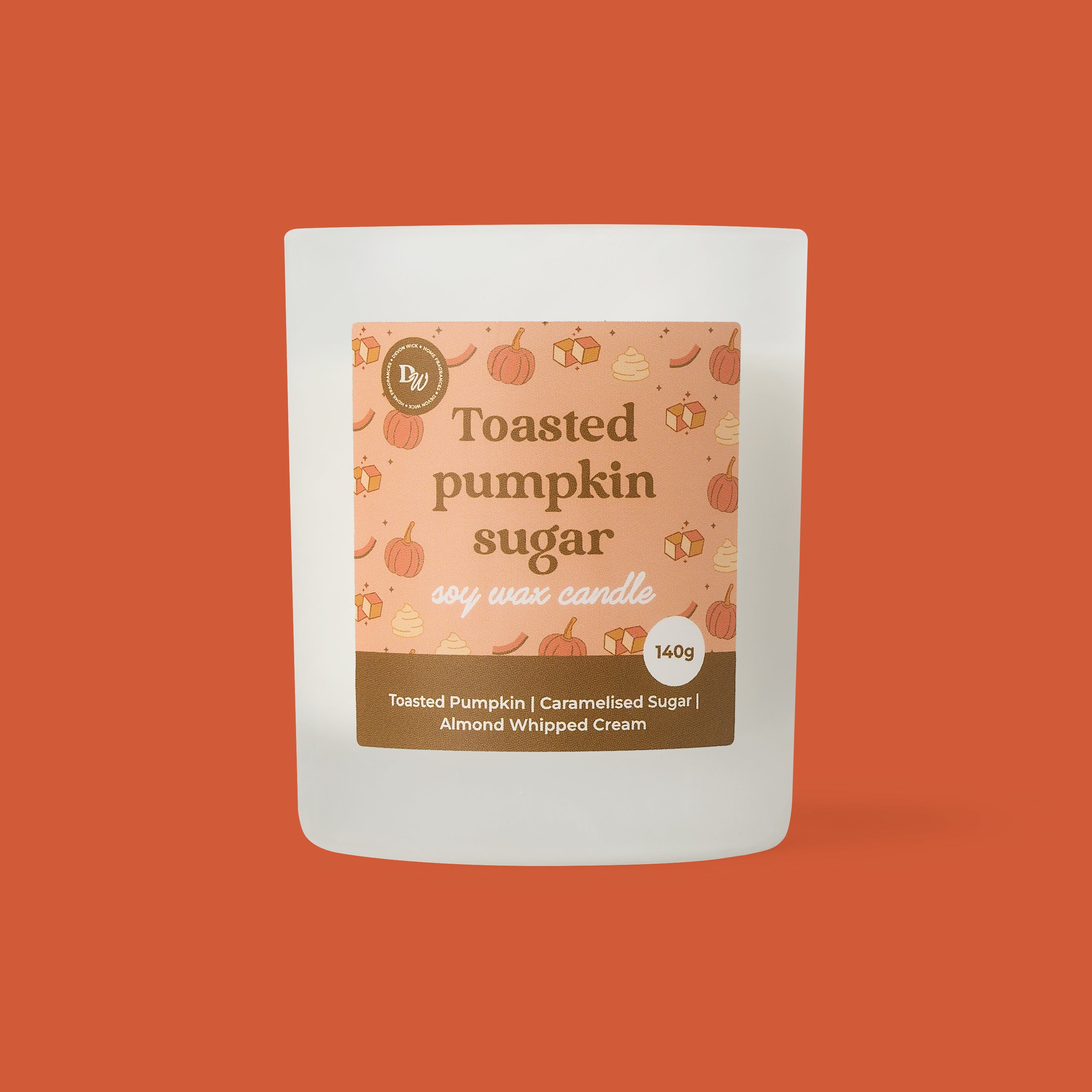 Toasted Pumpkin Sugar Soy Wax Candle