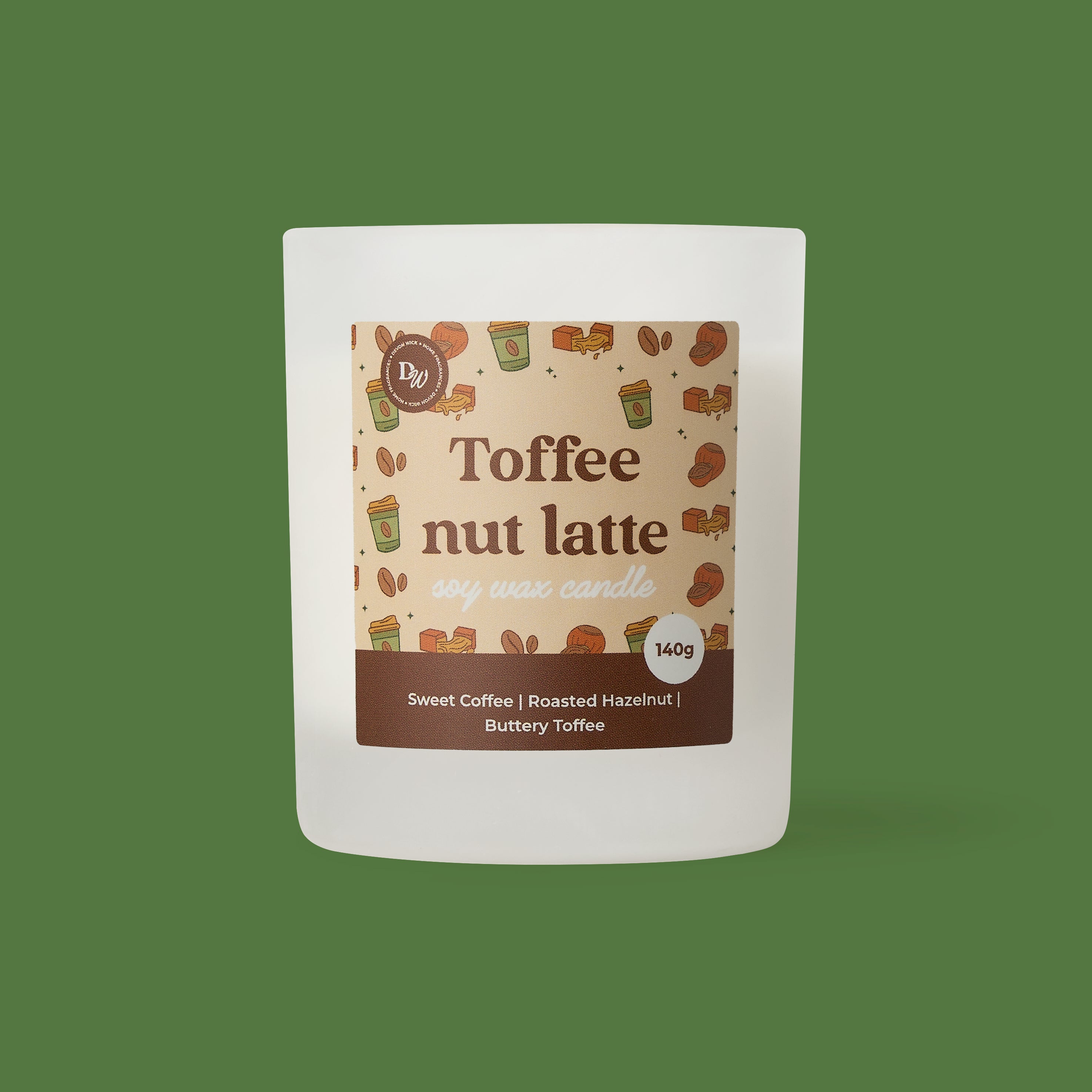 Toffee Nut Latte Soy Wax Candle