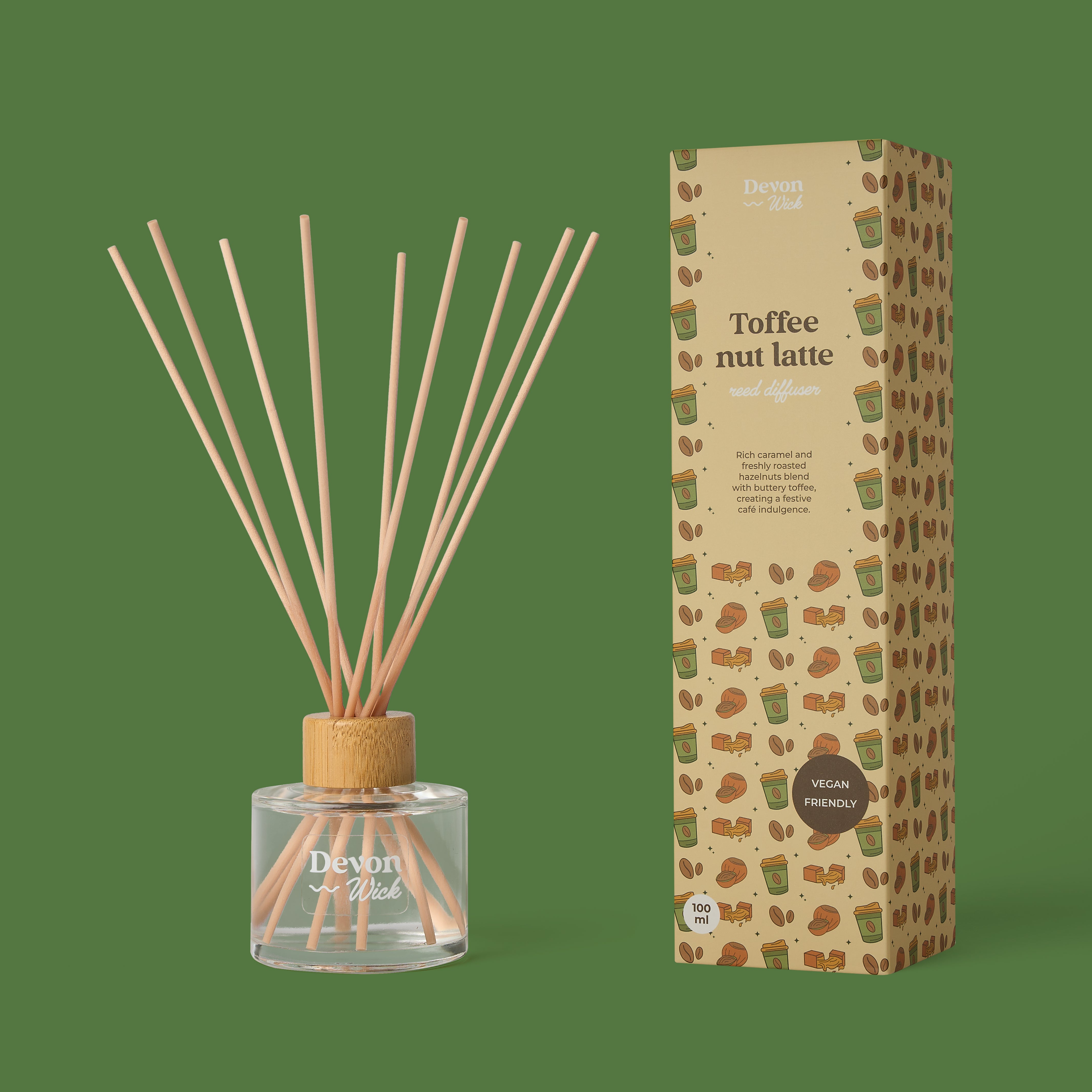 Toffee Nut Latte Reed Diffuser