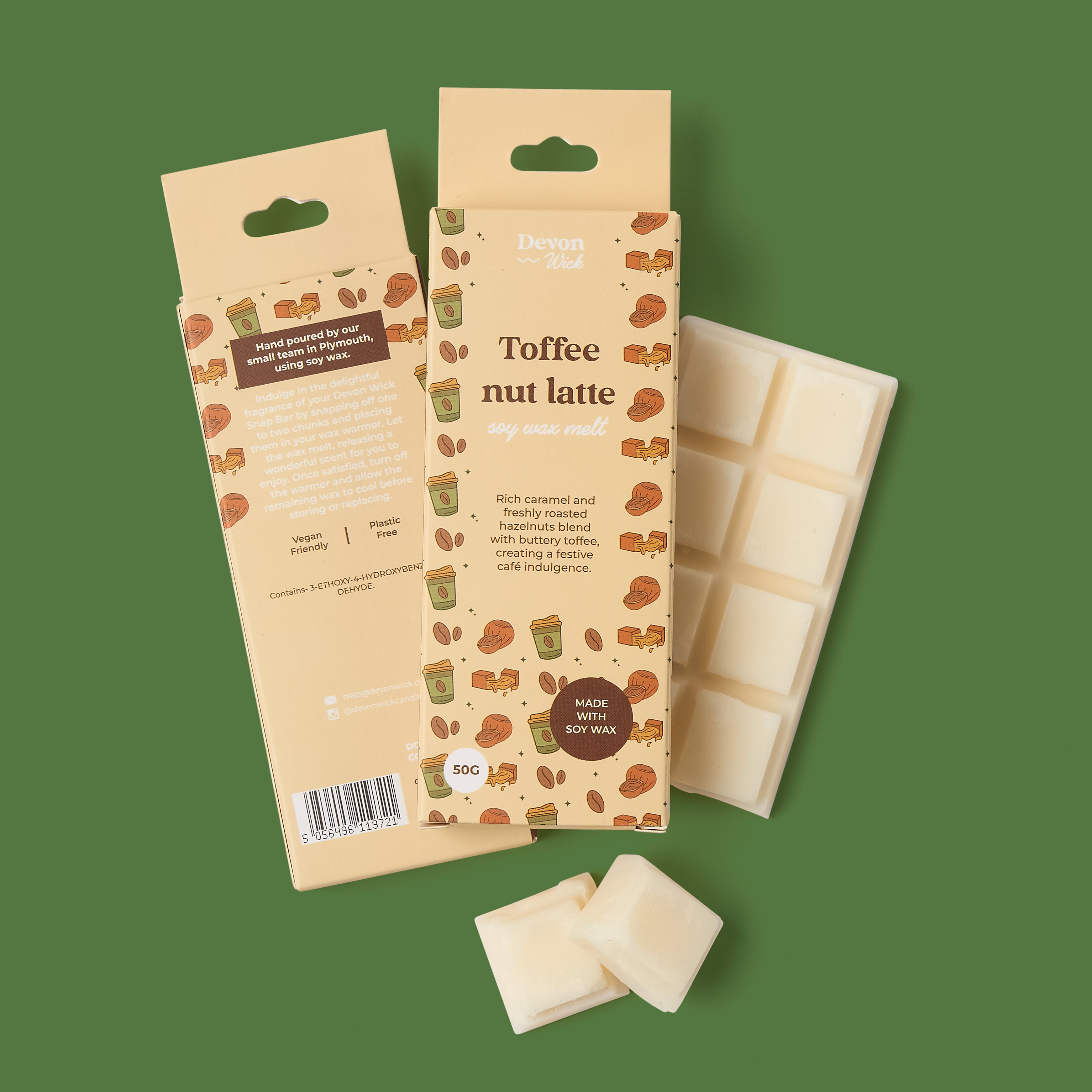 Toffee Nut Latte Snap Bar Wax Melts