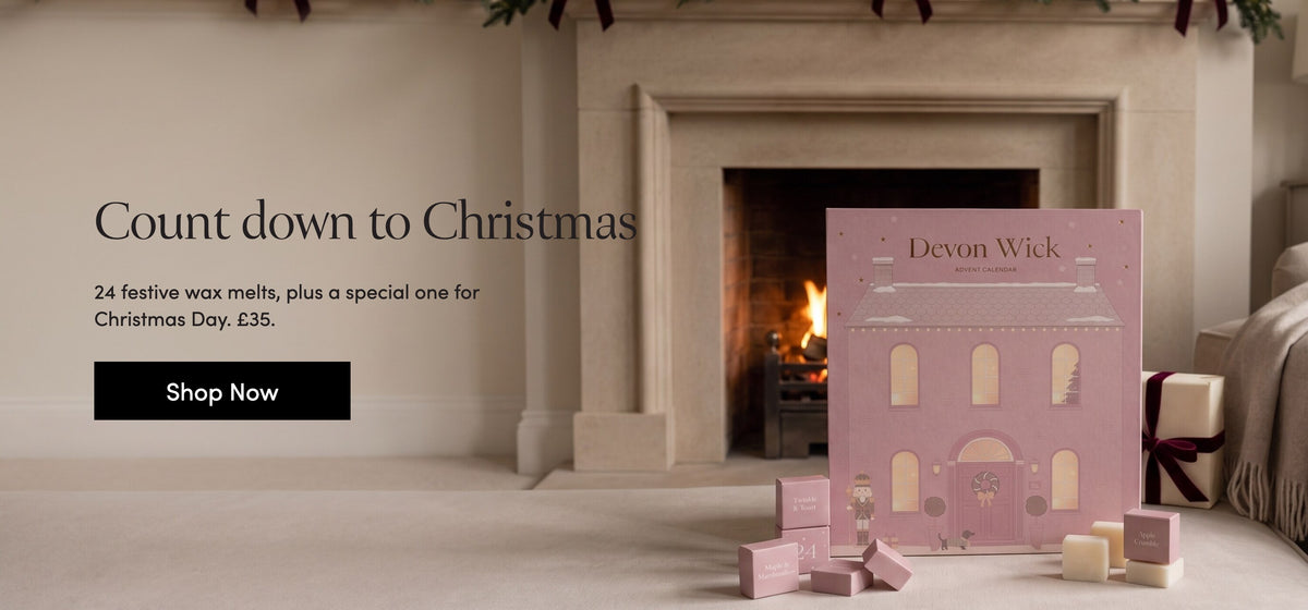 Count down to Christmas: the Devon Wick Advent Calendar 2026, 24 festive wax melts plus a special one for Christmas Day, £35