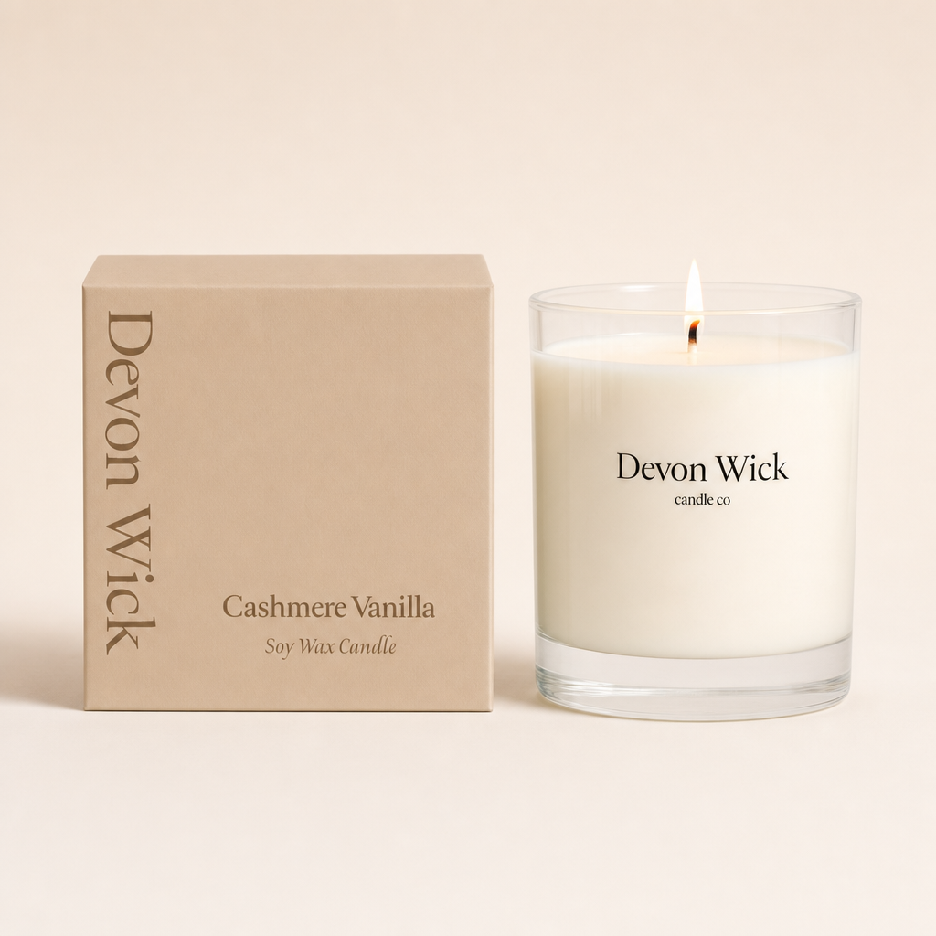 Cashmere Vanilla Soy Wax Candle
