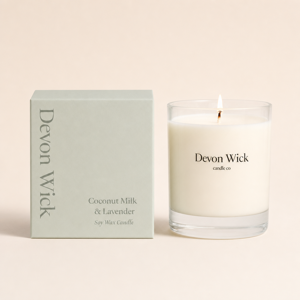 Coconut Milk & Lavender Soy Wax Candle