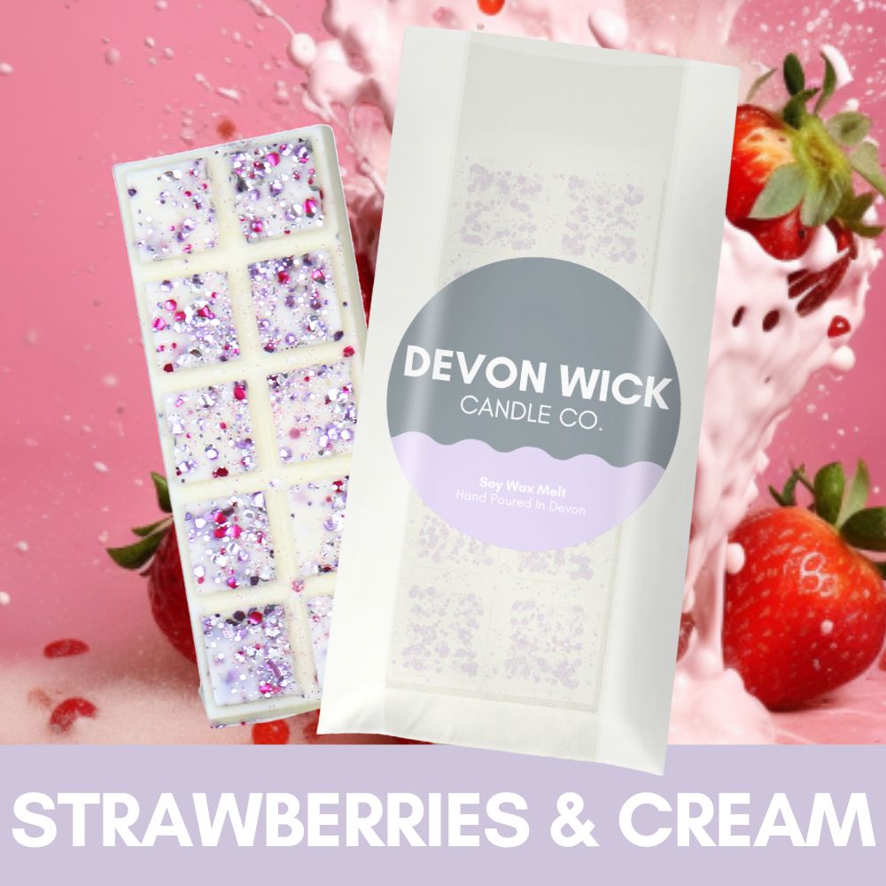 Devon Wick Candle Co. Limited Strawberries & Cream Snap Bar
