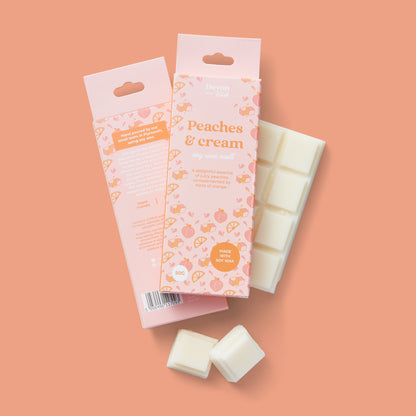 Peaches & Cream Snap Bar Wax Melts