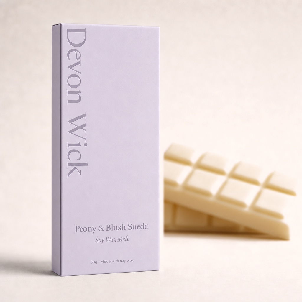 Peony & Blush Suede Snap Bar Wax Melts