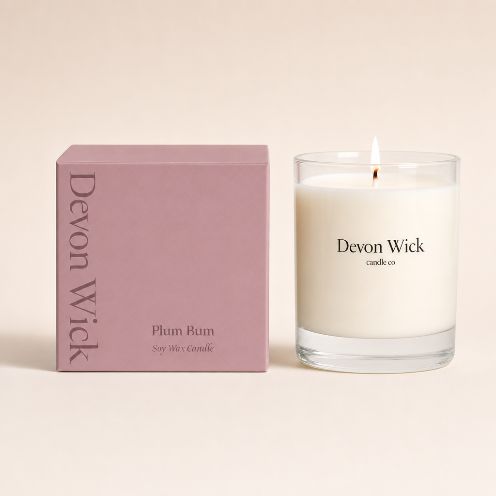 Plum Bum Soy Wax Candle
