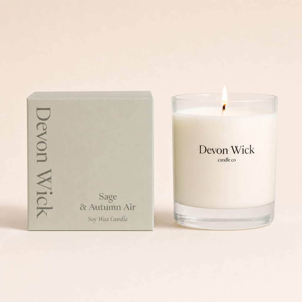 Sage & Autumn Air Soy Wax Candle