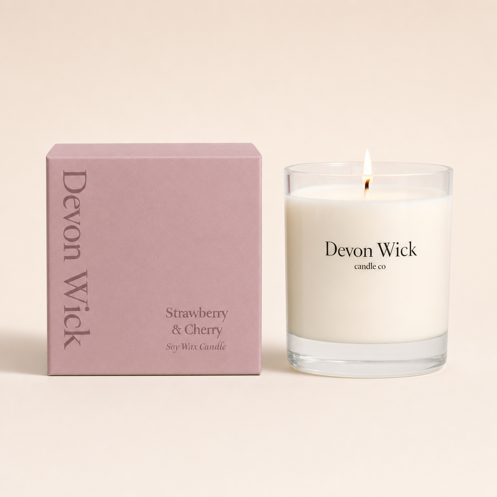 Strawberry & Cherry Soy Wax Candle