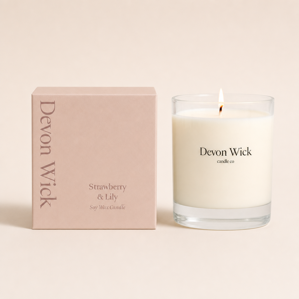Strawberry & Lily Soy Wax Candle