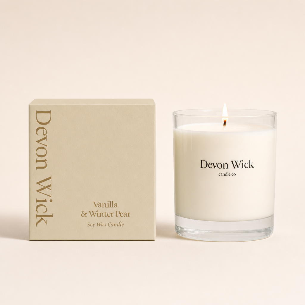 Vanilla & Winter Pear Soy Wax Candle